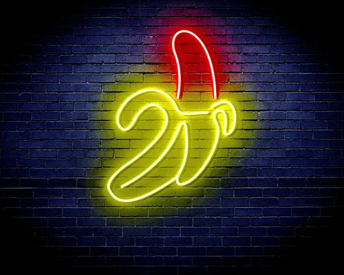 Miniatura 11 de ADVPRO Banana Flex - Letrero de neón LED de silicona azul y rojo st16s33-fnu0042-br