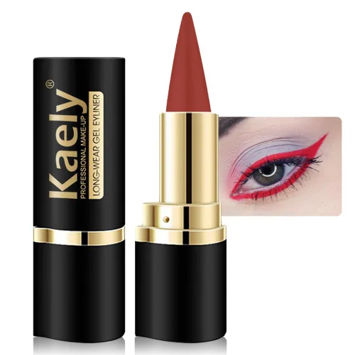 Miniatura 30 de evpct Delineador de ojos de gel negro y marrón 2 en 1, impermeable, a prueba de manchas, para Waterline, juego de pomadas de crema de cejas