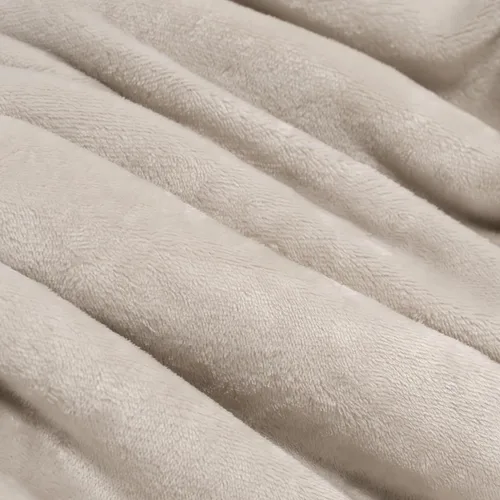 Miniatura 3 de Beautex Manta de Vellón Sherpa Beige Crema, Manta Suave y Esponjosa de Franela y Felpa, Manta Acogedora y Suavísima para Sofá, Cama y Adultos
