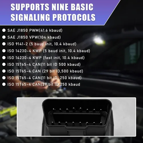Miniatura 3 de Dickno Escáner Bluetooth OBD2 para automóvil, lector de código inalámbrico y herramientas de escaneo de diagnóstico de motor de verificación