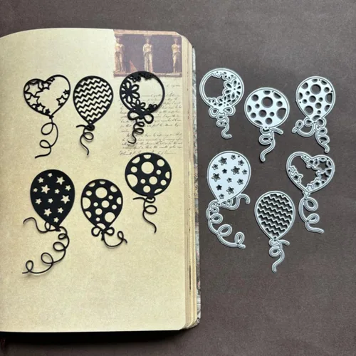 Miniatura 18 de Troqueles para álbumes de recortes, troqueles de corte de metal de cumpleaños para hacer tarjetas, plantilla de papel para manualidades, plantillas