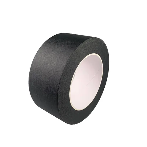Cinta de Enmascarar Negra Ancha de 2 Pulgadas, Cinta de Pintor Negra para Hogar, Oficina, Papelería Escolar, Arte DIY, Manualidades, Etiquetado (2
