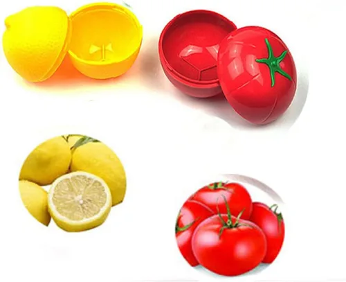 Miniatura 4 de 4 recipientes de almacenamiento para guardar alimentos en forma de frutas y verduras para refrigerador, verduras