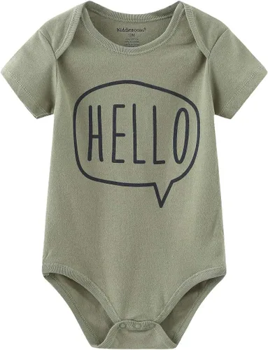 Miniatura 2 de Kiddiezoom Mameluco unisex de algodón de una pieza para bebé recién nacido, 5