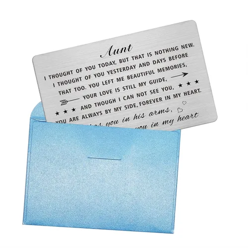 Miniatura 6 de Emideary Regalos para la pérdida de la tía, regalos de condolencias por la pérdida de la tía, tarjeta de condolencia de la pérdida de la tía, regalo