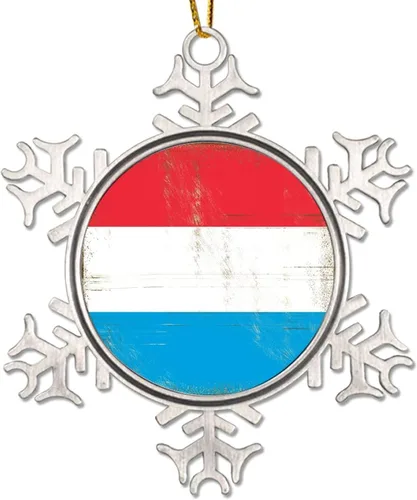 Miniatura 7 de Líbano Novedad Metal Copo de Nieve Adornos de Navidad Regalo Patriótico País Recuerdo Regalo Adornos de Navidad Adornos de Navidad Bandera Nacional