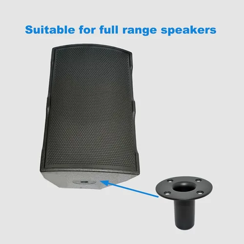 Miniatura 4 de Soporte para altavoz, 4.13 x 3.29 pulgadas, soporte de poste de gabinete de altavoz, adaptadores de soporte de altavoz de trípode PA/DJ, 4.134 x