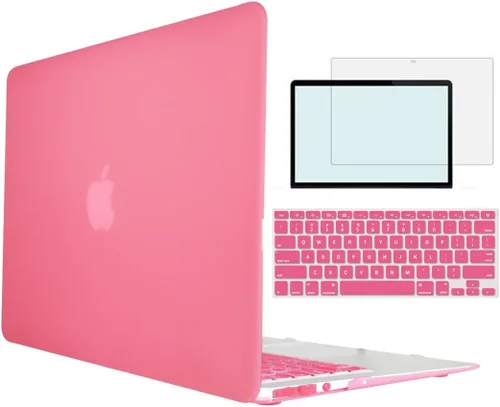 Miniatura 25 de Compatible con MacBook Air 1369 A1466 versión 2010-2017, carcasa rígida de plástico 4 en 1 con protector de pantalla de teclado compatible con Apple
