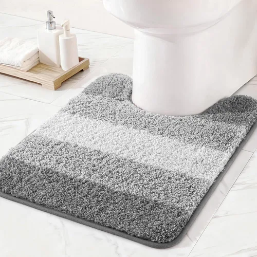 Miniatura 22 de Exclusivo Mezcla Tapetes de baño de 17 x 24 pulgadas, extra suaves, antideslizantes, absorbentes, de microfibra, lavables a máquina, de secado
