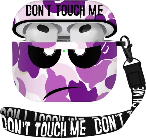Miniatura 21 de for Airpods 3 Case 2021, Don't Touch Me for Airpods Cover with Keychain/Lanyard Soft Cute Shockproof Cover for Women Men Compatible with for Airpods