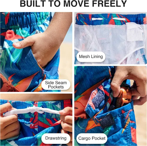 Miniatura 86 de Kanu Surf Traje de baño Yolo de secado rápido UPF 50+ para niños