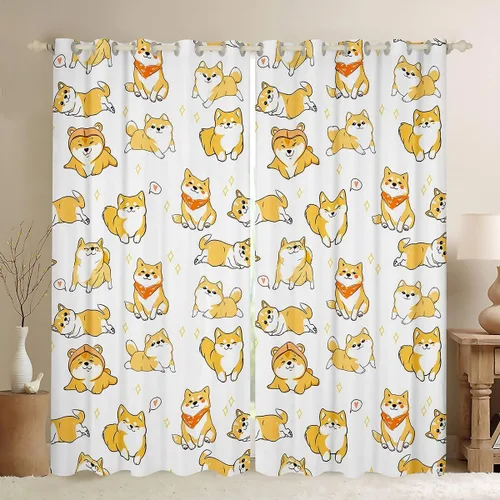 Miniatura 10 de Erosebridal Cortinas opacas de teñido anudado, cortinas de oscurecimiento de galaxia, tratamiento de ventana de nebulosa, 38 x 45 pulgadas, 2
