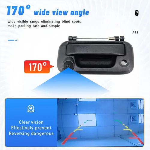 Miniatura 3 de FEXON Manija de la puerta trasera y cámara de estacionamiento inversa compatible con Ford F150 2005-2014 F250 F350 F450 F550 2008-2016