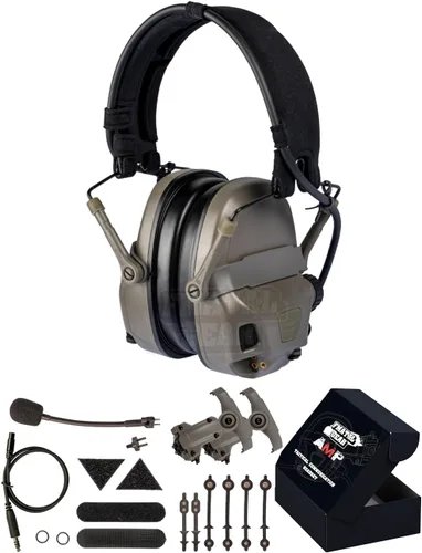 Miniatura 10 de FMATAL GEAR 2026 AMP Tactical Headset, NRR 26dB Digital Noise Reduction Earmuffs for Hearing Protection, Communication DE