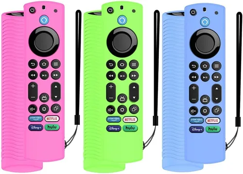 Miniatura 14 de Funda para control remoto de voz, funda de silicona compatible con Insignia Firetv Omni Series o TV 4, ligera, antideslizante, a prueba de golpes