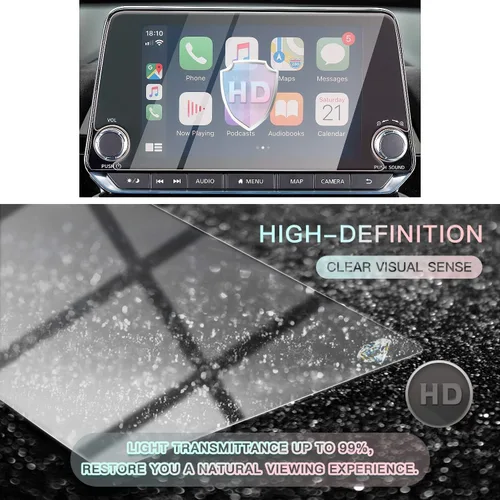 Miniatura 6 de CDEFG Protector de pantalla de automóvil con control central, protector de pantalla de navegación para Altima L34/2020 Sentra 2019, 2020, 2020, 8