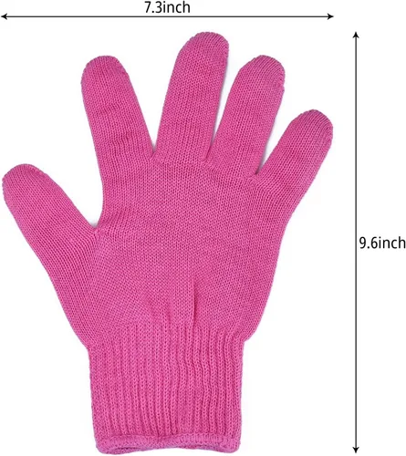 Miniatura 3 de Guantes profesionales resistentes al calor para peinar el cabello, guantes a prueba de calor, guantes de protección térmica para rizar la varita