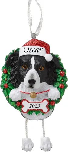 Miniatura 30 de Adorno personalizado para 2025, raza pura de perro Beagle, adorno para árbol de Navidad, decoración profesional personalizada, regalo para cachorro