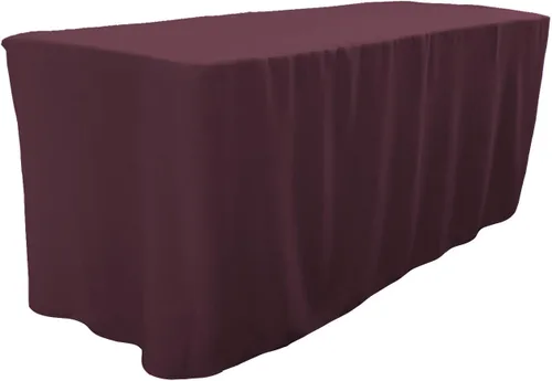 Miniatura 12 de LA Linen Mantel ajustable de popelina de poliéster, 96.2 in de largo x 30.0 in de ancho x 76.2