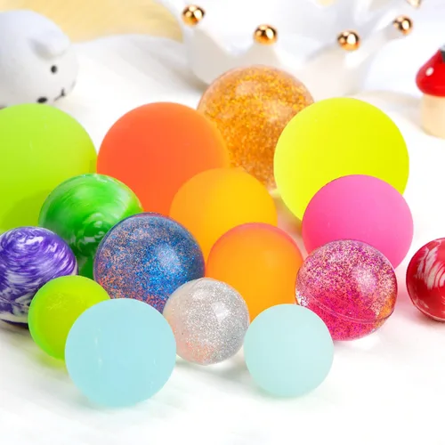 Miniatura 2 de Pllieay Bolas inflables para niños, paquete de 16 unidades de varios tamaños surtidos (0.945 in, 1.102 in, 1.260 in, 1.654 in) para recuerdos