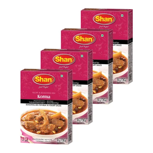 Miniatura 143 de Shan Korma Recipe and Seasoning Mix 1.76 oz (50g) - Spice Powder for Traditional Meat in Yogurt Sauce - Suitable for Vegetarians - Airtight Bag in a