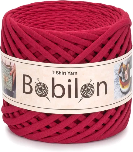 Miniatura 18 de Hilo de camiseta – 0.197-0.276 in – Cinta de punto para ganchillo, tejido, macramé, manualidades – 328.1 ft / 110 yardas – Hilo de algodón Apricot