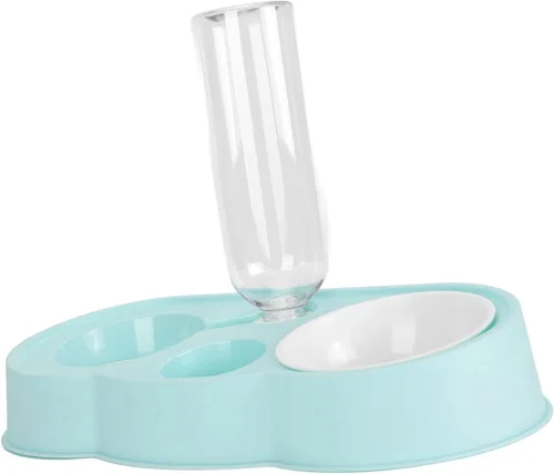 Miniatura 7 de Dispensador de agua para cachorros, alimentador automático doble para gatos, dispensador de agua para mascotas, dispensador de agua para gatos