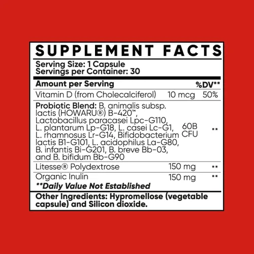 Miniatura 8 de MultiBlue Ajuste probiótico: apoya el GLP-1 natural y el control del apetito para mujeres y hombres, bifidobacterium B-420, salud digestiva e