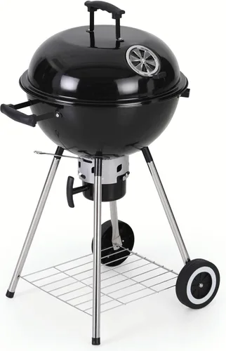 Miniatura 10 de MFSTUDIO Master Kettle - Parrilla de carbón de 22 pulgadas, parrilla premium para exteriores con termómetros, tapa esmaltada de porcelana y colector