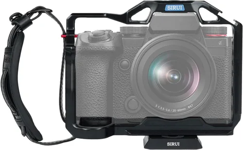 SIRUI Jaula para cámara S5II S5IIX G9 II con correa para muñeca, jaula completa para Panasonic LUMIX S5II S5IIX G9 con placa incorporada para Arca,