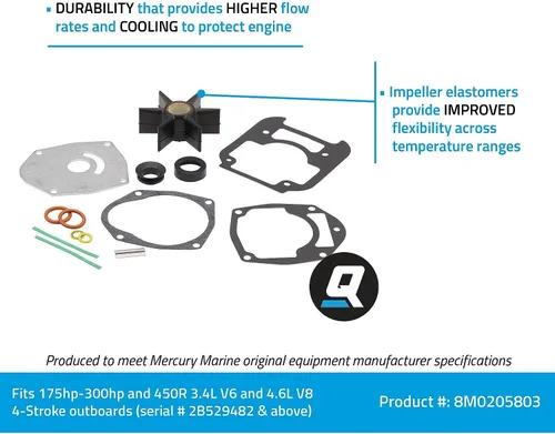 Miniatura 2 de Quicksilver 8M0205803 Kit de reparación de bomba de agua