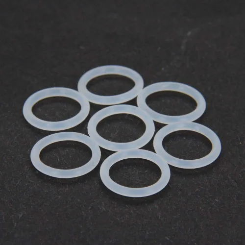 Miniatura 8 de Othmro 20 anillos de sellado de silicona planos blancos, 0.472 x 0.630 x 0.079 in (IDxODxTHK) junta tórica redonda para grifo, ducha, arandelas