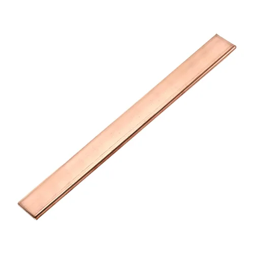 Miniatura 48 de MECCANIXITY 1 barra plana de cobre de 12 x 1 pulgada, barra de cobre de 1/4 pulgadas de grosor para proyectos arquitectónicos de sistemas de puesta