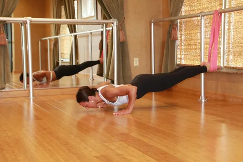 Miniatura 6 de Banda elástica de ballet para danza, gimnasia, animadoras, pilates. Mejora la flexibilidad elástica y mejora el estiramiento diario. Diseñado por PS
