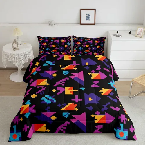 Miniatura 22 de Juego de ropa de cama de hurón tamaño individual para niños, diseño de dibujos animados de hurones para niños, bonito edredón acolchado de animales
