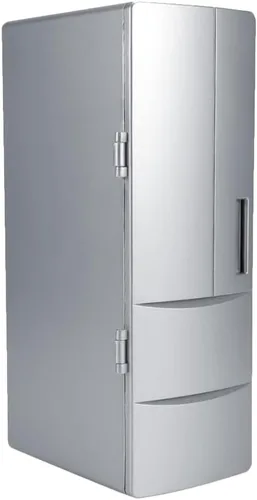 Riloer 1 mini refrigerador USB de doble uso magnético, caliente y frío para 5 V 10 W enfriamiento 46.4-48.2 °F, calefacción 104.0-149.0 °F, plata