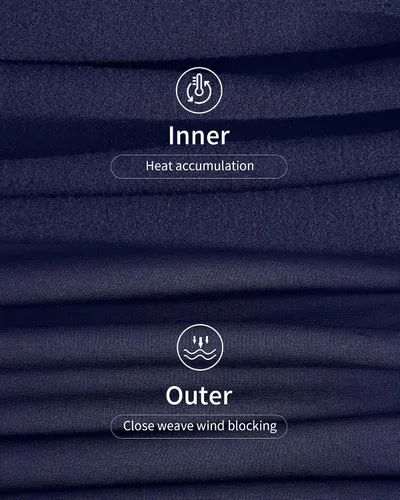 Miniatura 3 de WEERTI Ropa interior térmica para hombre, capa base de tela polar con forro polar