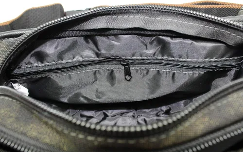 Miniatura 8 de Riñonera al aire libre Riñonera de lona Denim 5XL Cinturón de cintura para hombres y mujeres Bolsa de cadera, negro 1106L, Extragrande, Riñonera