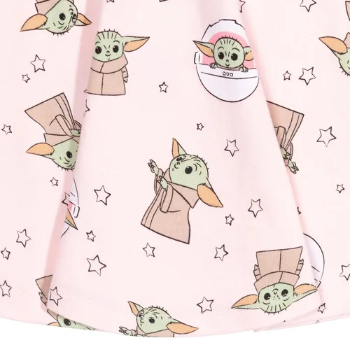 Miniatura 5 de STAR WARS Mandalorian - Vestido de rizo francés para niñas Rosado