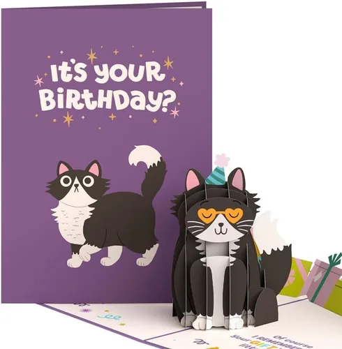 Miniatura 16 de Lovepop Tarjeta desplegable de cumpleaños para ella, él, hombres, mujeres, tarjetas de felicitación de animales 3D, cumpleaños, 5 x 7 pulgadas