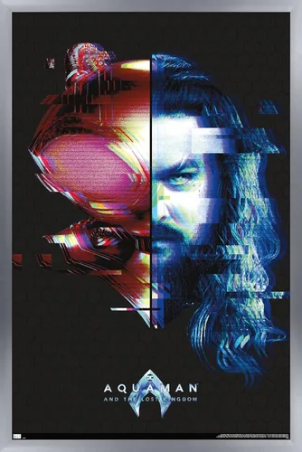 Miniatura 10 de Trends International DC Comics Movie Aquaman y el Reino Perdido - Póster de pared de Faceoff, 22.37 x 34.00 pulgadas, versión enmarcada en negro