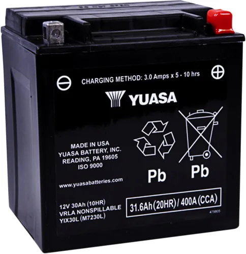 Miniatura 2 de Yuasa Batería AGM de la serie H activada por fábrica YUAM72RBH YTX20H
