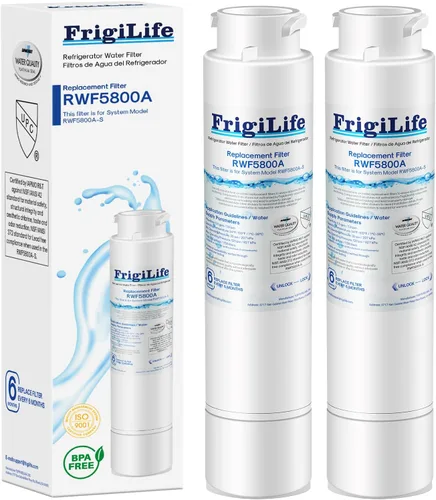 Miniatura 8 de RWF5800A Filtro de agua para refrigerador de repuesto para Frigidaire EPTWFU01 EWF02 Pure Source Ultra II, PureSource Ultra 2, SCWFTCTO, GP006