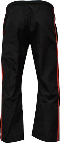 Miniatura 3 de PFG Demo - Pantalón de karate negro con rayas rojas MMA Boxing Muay Thai Martial Arts