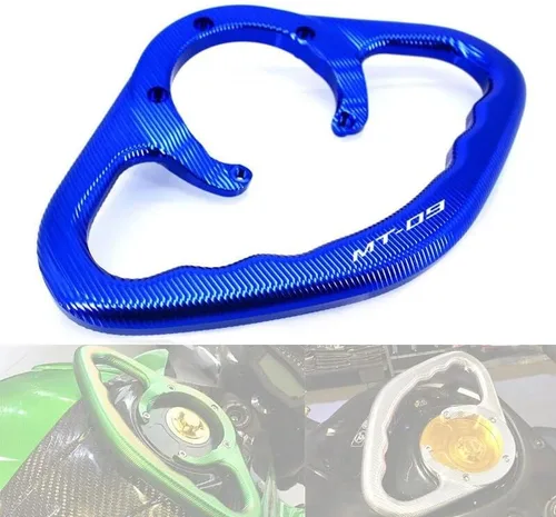 Miniatura 2 de F - Manijas CNC para pasajeros, para motocicleta, para Yamaha MT-07, MT-03, MT-09, MT-25, MT, 03, 07, 09, 25, MT09, MT03 Y (color negro MT-03)