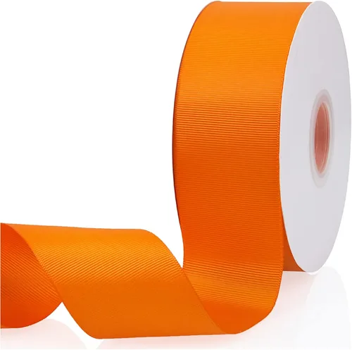 Miniatura 52 de Cinta de grogrén de doble cara de color liso azul bebé de 1-1/2 pulgadas x 50 yardas para envolver regalos, bodas, fiestas, manualidades, lazos