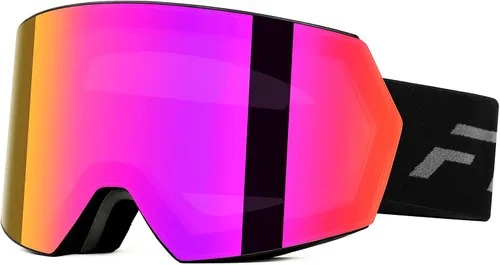 Miniatura 18 de FMY - Gafas de esquí para hombres, mujeres y jóvenes - Gafas de snowboard y esquí con protección antivaho UV400 para adultos Marco azul hielo