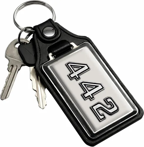 Miniatura 17 de Brotherhood Car Key Chain for Cutlass - Classic Models Keychain for Men and Women Gift Key Ring Azul alpino