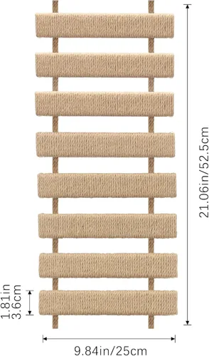 Miniatura 6 de Marco de escalada para gatos, escalera para gatos, cuerda de sisal, árbol de gato, torre de uso para jaula de muebles de mascotas, juguetes