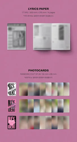 Miniatura 3 de Straykids - MAXI DENT [edición estándar: corazón ver.] Mini álbum CD+Mini póster+calcomanía para cara+tarjetas de fotos+libro de fotos+papel